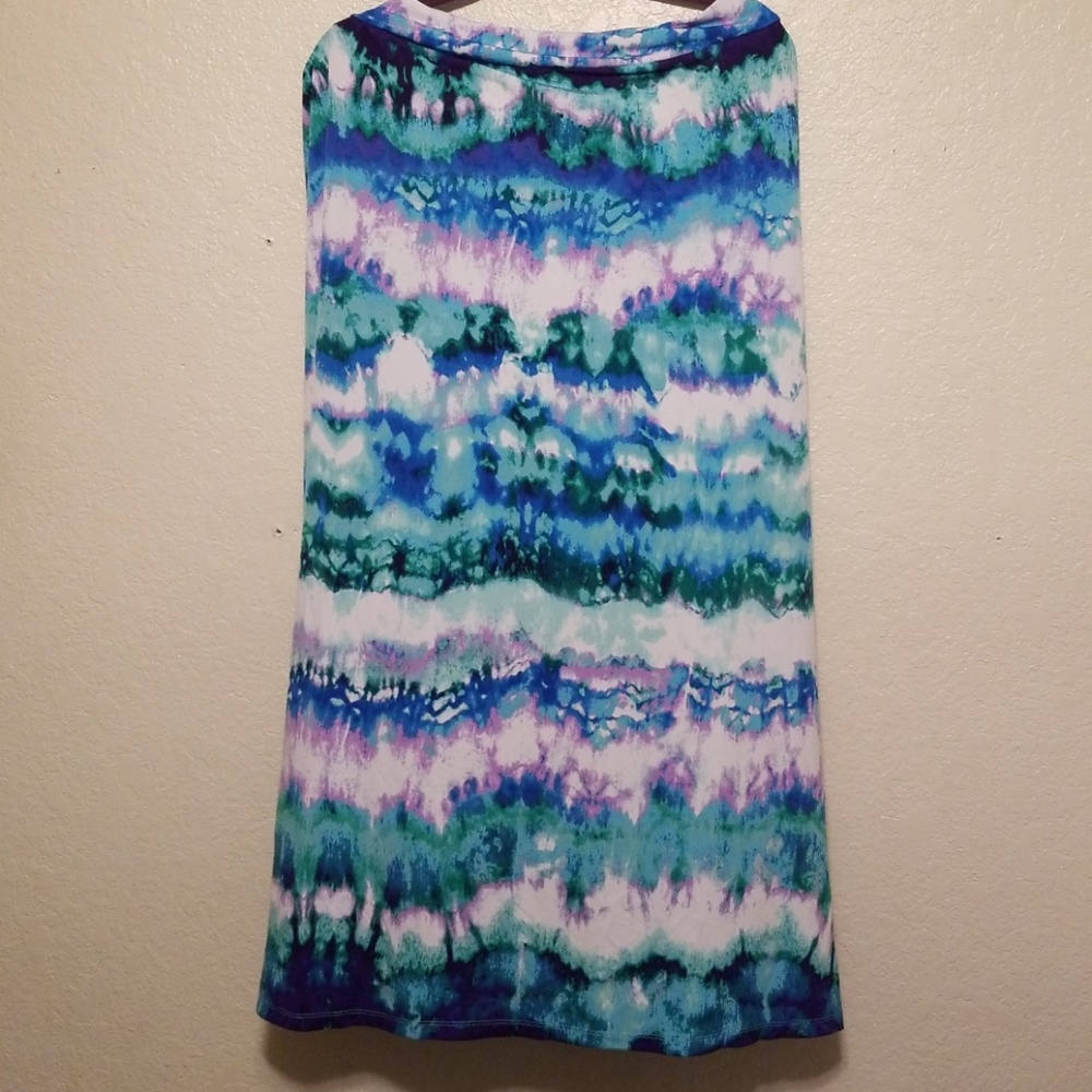 Cato Maxi Skirt Blue Green White Purple 22 24